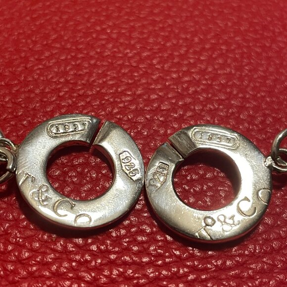 Tiffany & Co Silver 1837 Interlocking Circle Link Necklace - Picture 6 of 10